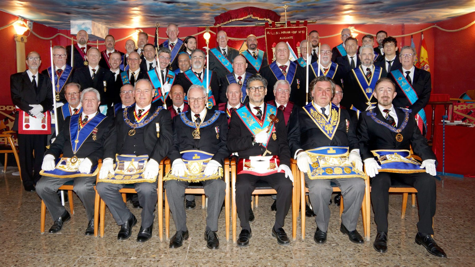 Ceremonia oficial de la R.L.S. Hiram Abif Nº 80